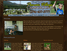 Tablet Screenshot of pioneervillagecampground.com